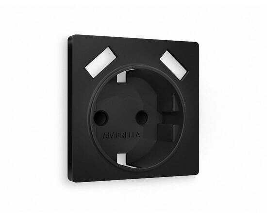 Лицевая панель для розетки с/з со шторками 2USB A+A Ambrella Volt Alfa AP8090