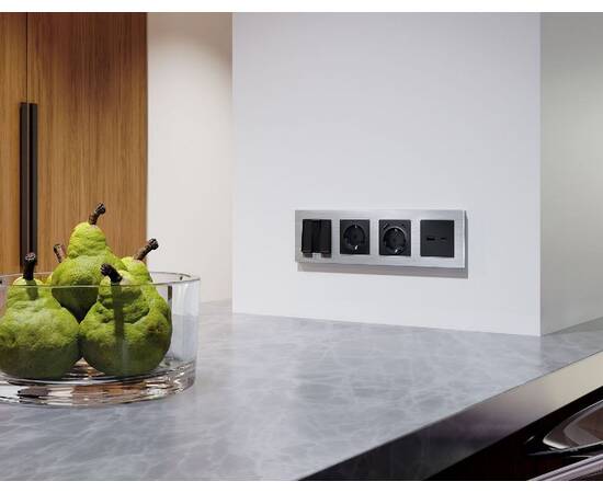 Лицевая панель для розетки 2USB тип A+C Ambrella Volt Alfa AP8110, изображение 3