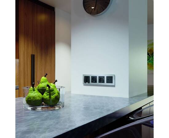 Лицевая панель для выключателя трехклавишного Ambrella Volt Alfa AP9050, изображение 2