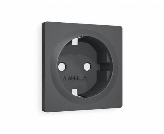 Лицевая панель для розетки с/з Ambrella Volt Alfa AP9060