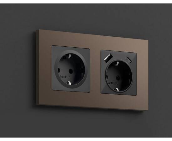 Лицевая панель для розетки с/з Ambrella Volt Alfa AP9060, изображение 3