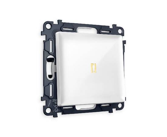 Комплект механизма 1-кл проходного выключателя с подсветкой Ambrella Volt Alfa MA102030