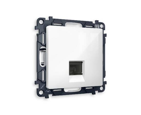 Комплект механизма компьютерной розетки RJ-45(8P8C) CAT6 со шторкой Ambrella Volt Alfa MA112010