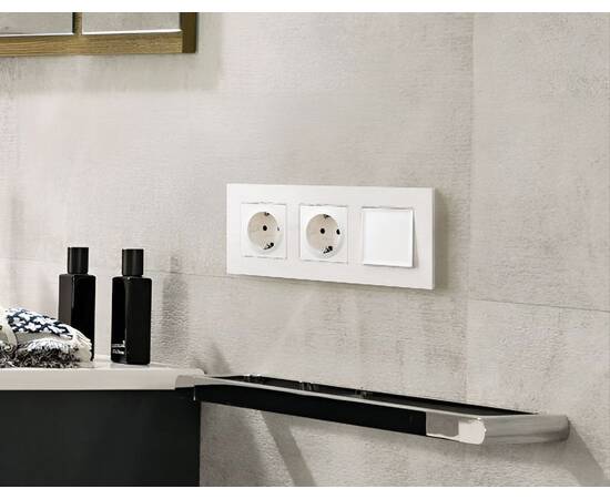 Комплект механизма 1-кл выключателя Ambrella Volt Alfa MA121010, изображение 2