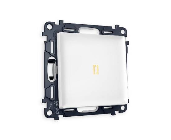 Комплект механизма 1-кл проходного выключателя с подсветкой Ambrella Volt Alfa MA122030