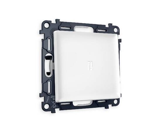 Комплект механизма 1-кл проходного выключателя с подсветкой Ambrella Volt Alfa MA122035