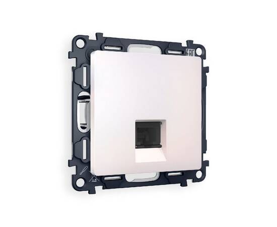 Комплект механизма компьютерной розетки RJ-45(8P8C) CAT6 со шторкой Ambrella Volt Alfa MA212010