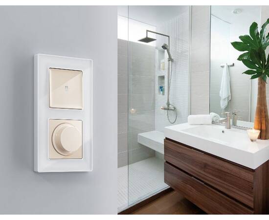 Комплект механизма 1-кл проходного выключателя с подсветкой Ambrella Volt Alfa MA302035, изображение 2