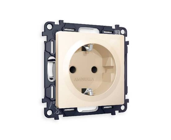 Комплект механизма розетки с/з со шторками Ambrella Volt Alfa MA307010