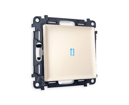 Комплект механизма 1-кл выключателя с подсветкой Ambrella Volt Alfa MA322020