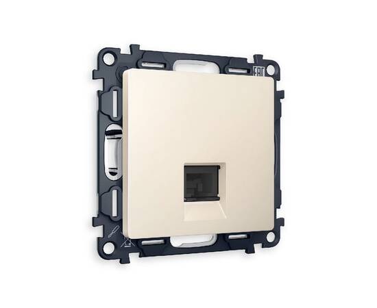 Комплект механизма компьютерной розетки RJ-45(8P8C) CAT6 со шторкой Ambrella Volt Alfa MA332010