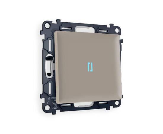 Комплект механизма 1-кл проходного выключателя с подсветкой Ambrella Volt Alfa MA362040