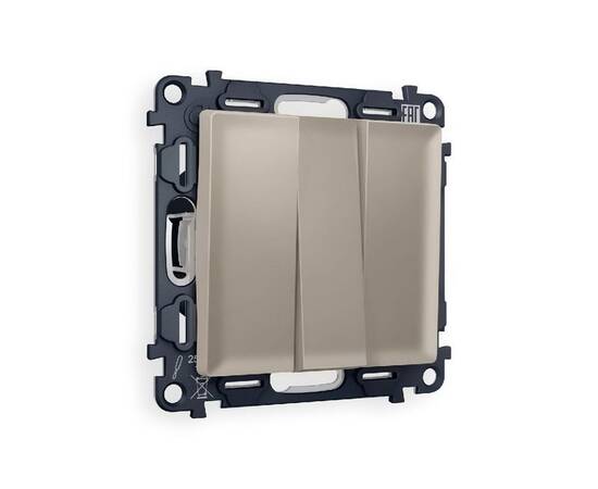 Комплект механизма 3-кл выключателя Ambrella Volt Alfa MA365010