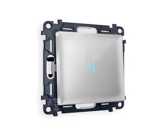 Комплект механизма 1-кл проходного выключателя с подсветкой Ambrella Volt Alfa MA402040