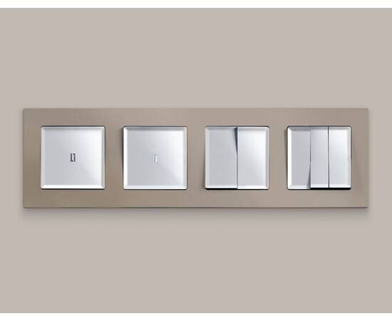 Комплект механизма 3-кл выключателя Ambrella Volt Alfa MA405010, изображение 2