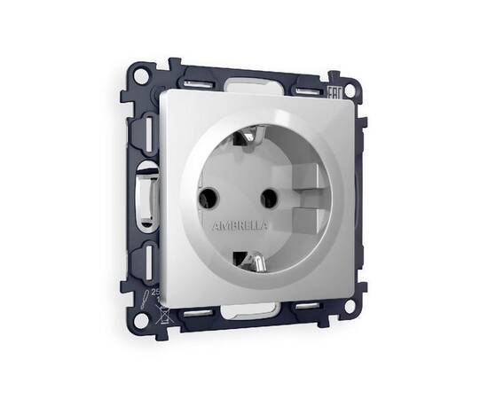 Комплект механизма розетки с/з на винтовых зажимах Ambrella Volt Alfa MA406010