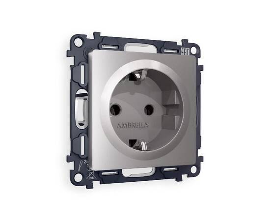 Комплект механизма розетки с/з на винтовых зажимах Ambrella Volt Alfa MA506010