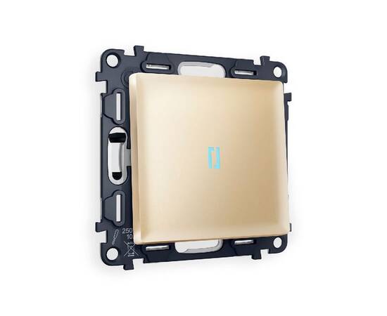 Комплект механизма 1-кл выключателя с подсветкой Ambrella Volt Alfa MA602020