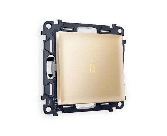 Комплект механизма 1-кл проходного выключателя с подсветкой Ambrella Volt Alfa MA602030