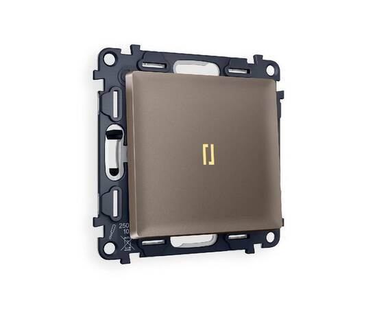 Комплект механизма 1-кл проходного выключателя с подсветкой Ambrella Volt Alfa MA632030