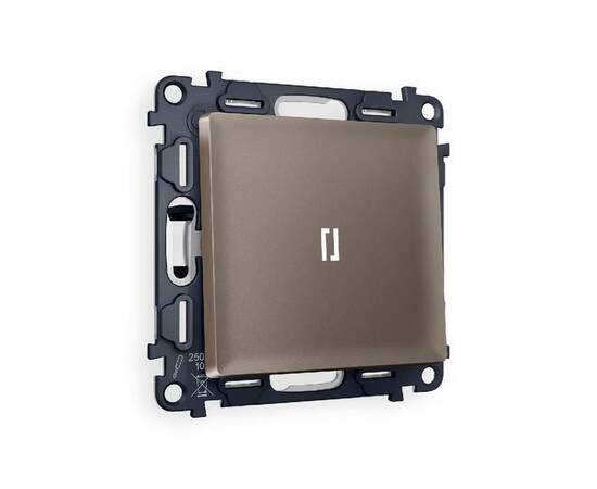 Комплект механизма 1-кл проходного выключателя с подсветкой Ambrella Volt Alfa MA632035