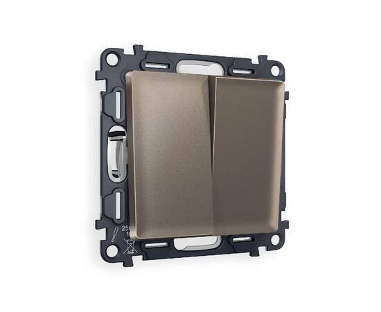 Комплект механизма 2-кл выключателя Ambrella Volt Alfa MA633020