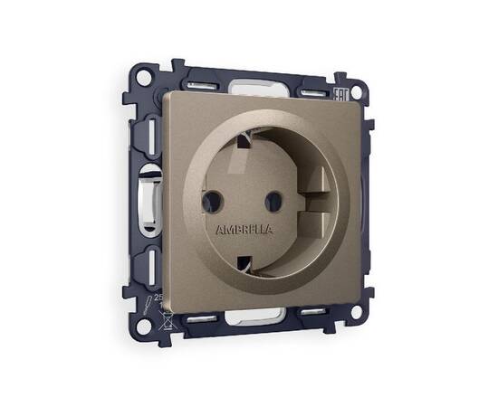 Комплект механизма розетки с/з на винтовых зажимах Ambrella Volt Alfa MA636010