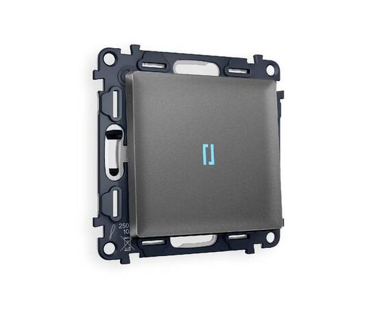 Комплект механизма 1-кл выключателя с подсветкой Ambrella Volt Alfa MA652020