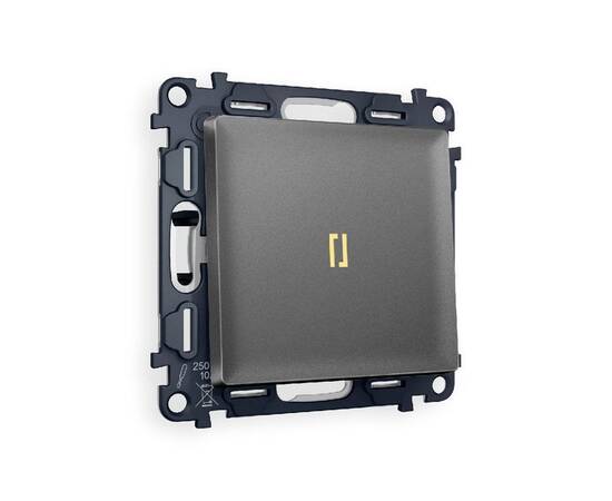 Комплект механизма 1-кл проходного выключателя с подсветкой Ambrella Volt Alfa MA652030