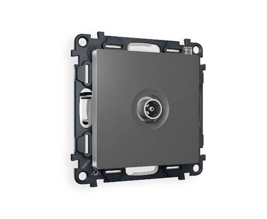 Комплект механизма TV розетки проходной 5-1000 MHz 4dB Ambrella Volt Alfa MA663030