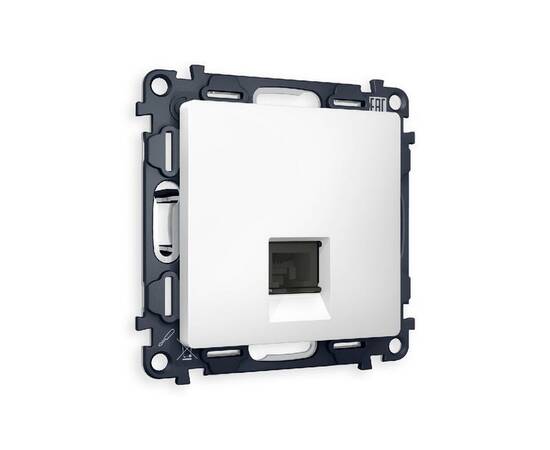 Комплект механизма компьютерной розетки RJ-45(8P8C) CAT6 со шторкой Ambrella Volt Alfa MA132010