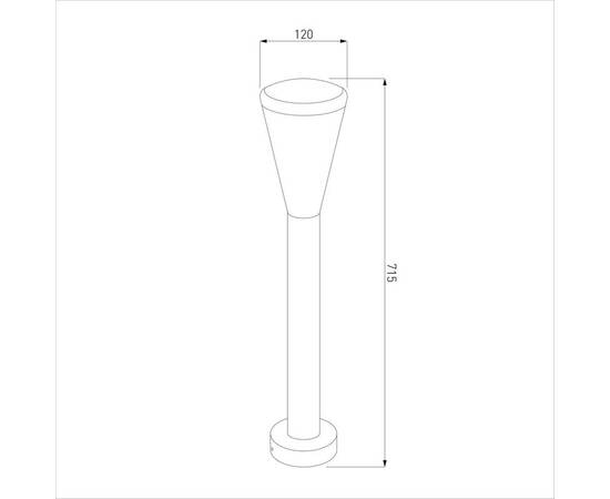 Уличный светильник Elektrostandard 1417 Techno серый a049714, изображение 4