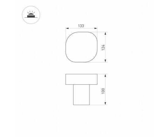 Уличный светодиодный светильник Arlight LGD-Swamp-Boll-H100-7W Warm3000 030002, изображение 2