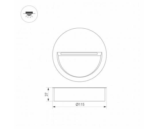 Уличный светодиодный светильник Arlight LTD-Trail-R115-4W Warm3000 029962, изображение 2