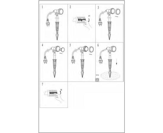 Ландшафтный светодиодный светильник Lucide Spike 27882/05/30, изображение 5
