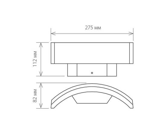 Уличный настенный светодиодный светильник Elektrostandard 1671 Techno LED Asteria D a035817, изображение 2