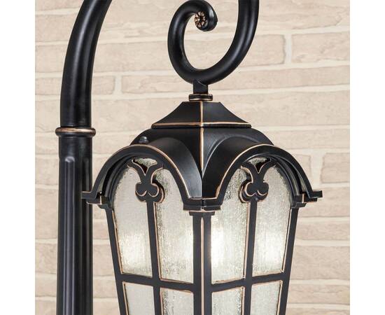 Уличный светильник Elektrostandard Mira F черное золото GL 1001F a047187, изображение 2