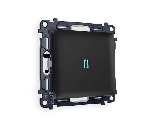 Комплект механизма 1-кл проходного выключателя с подсветкой Ambrella Volt Alfa MA802040