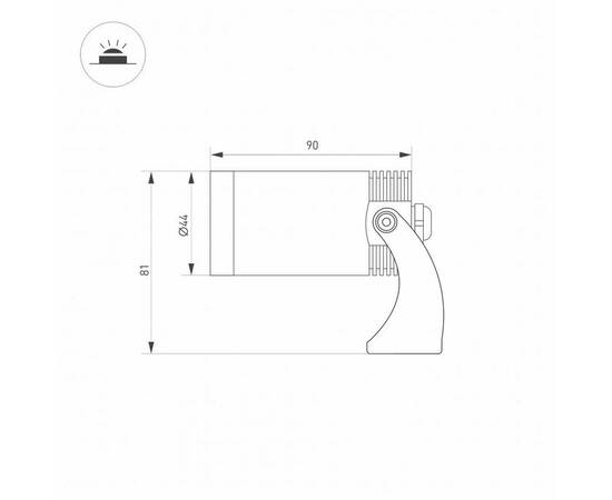 Уличный светодиодный светильник Arlight KT-Water-R44-8W RGBW 028079, изображение 2