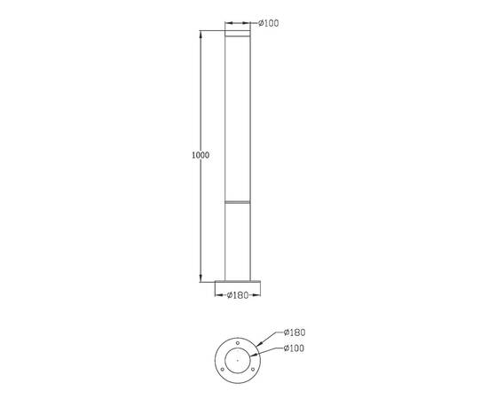 Уличный светодиодный светильник Maytoni Ginza O041FL-L30B3K, изображение 2