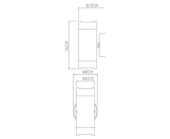 Уличный настенный светильник Arte Lamp Atlas A3503AL-2BK, изображение 2