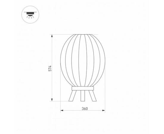Уличный светодиодный светильник Arlight LGD-Pearl-Boll-H574-12W Warm3000 030005, изображение 2