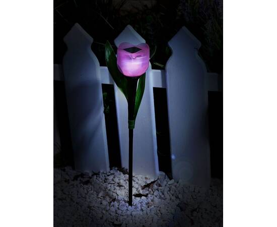 Светильник на солнечных батареях Uniel Promo USL-C-451/PT305 Pink Tulip UL-00004276, изображение 4