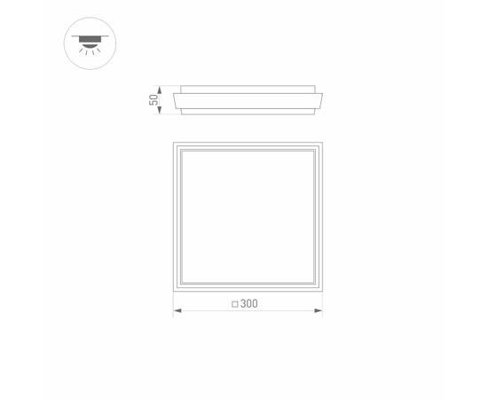 Уличный светодиодный светильник Arlight LGD-Area-S300x300-30W Day4000 032428, изображение 2