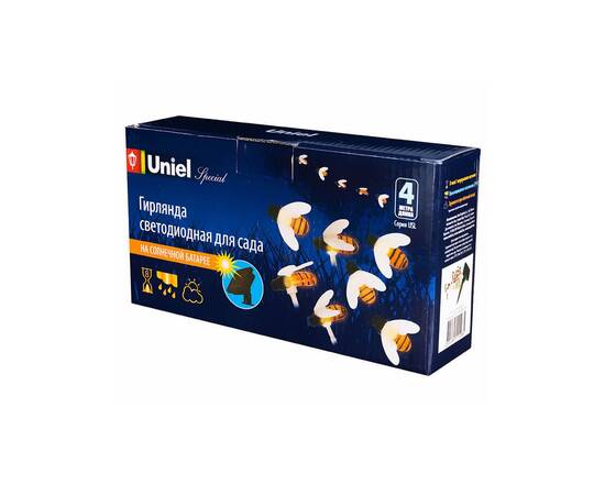 Гирлянда на солнечных батареях 380см разноцветная Uniel Пчелки USL-S-127/PT4000 Bees UL-00004280, изображение 5