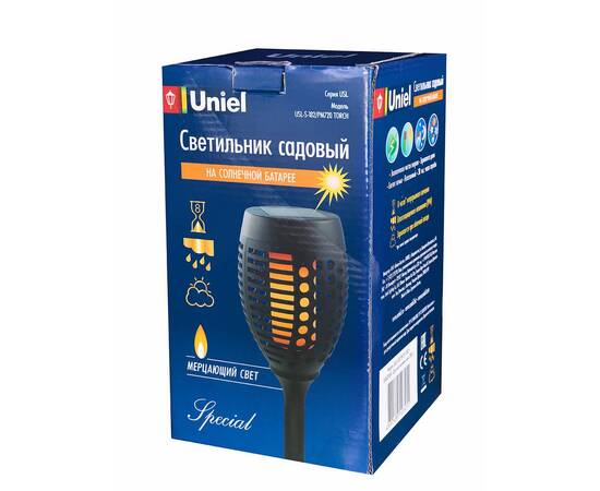 Светильник на солнечных батареях Uniel Фонари USL-S-183/PM490 Small Torch UL-00004281, изображение 4