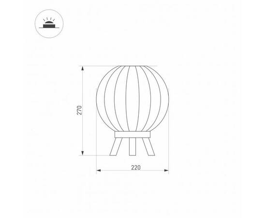 Уличный светодиодный светильник Arlight LGD-Pearl-Tab-7W Warm3000 029974, изображение 2