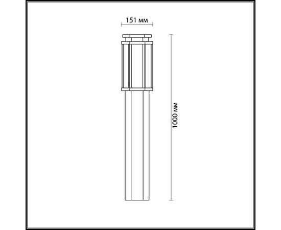 Уличный светильник Odeon Light Nature Gino 4048/1F, изображение 3