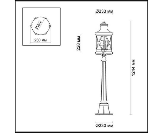 Уличный светильник Odeon Light Nature Sation 4045/3F, изображение 3