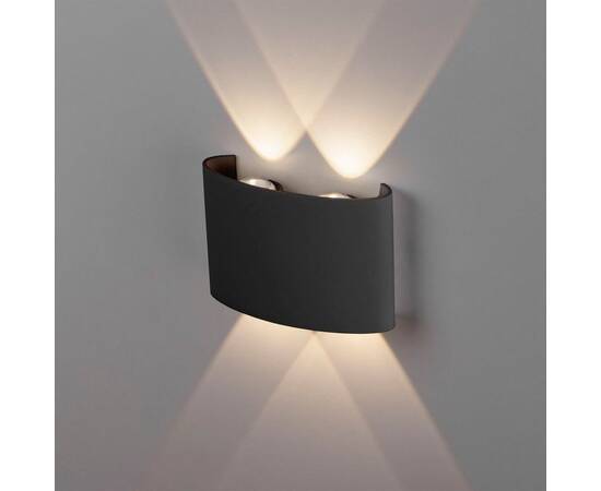 Уличный настенный светодиодный светильник Elektrostandard 1555 Techno Led черный a049672, изображение 2